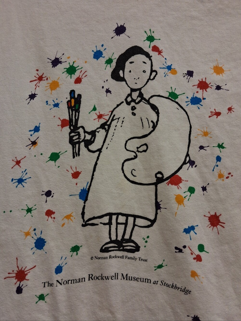 VINTAGE 90s Norman Rockwell Museum At Stockbridge Graphic Art T-Shirt - Medium